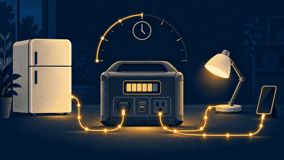 A Portable Power Station Works From a Runtime Plan